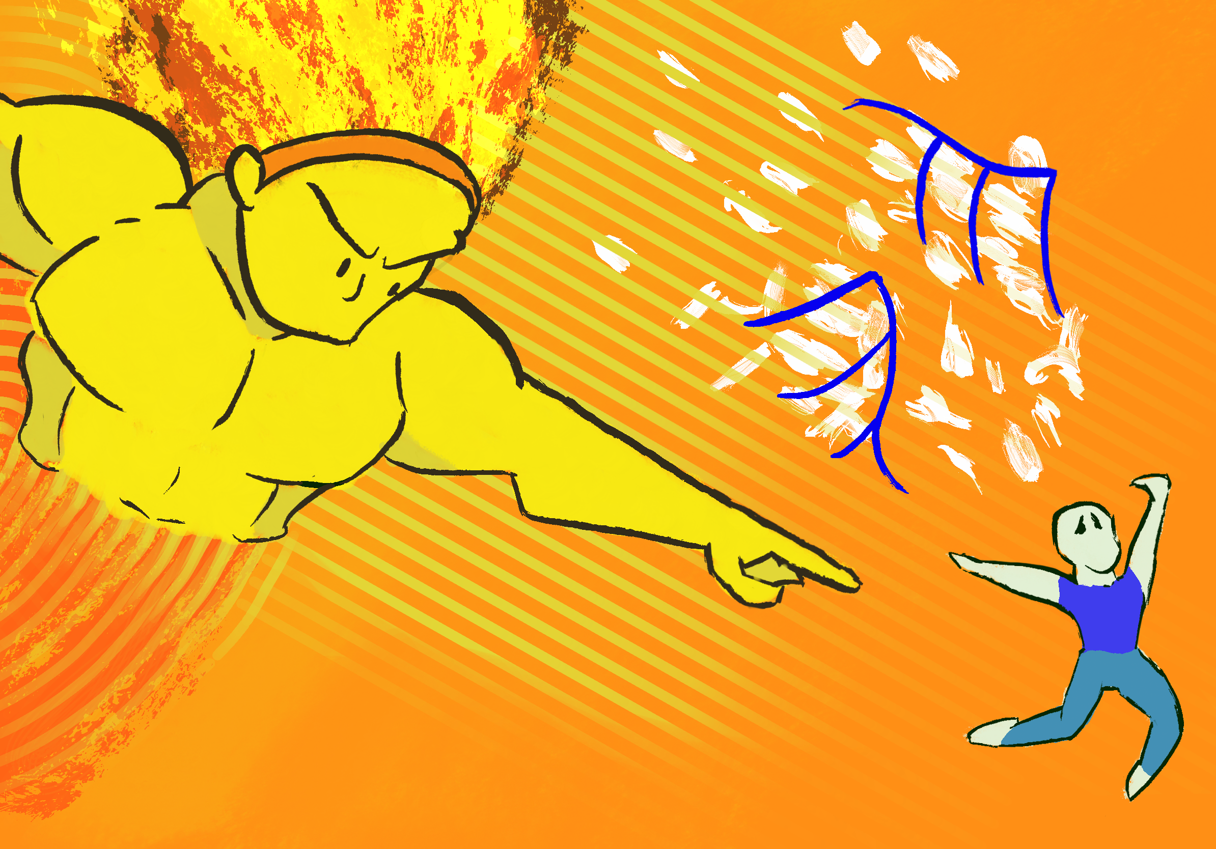 Helios damns Icarus