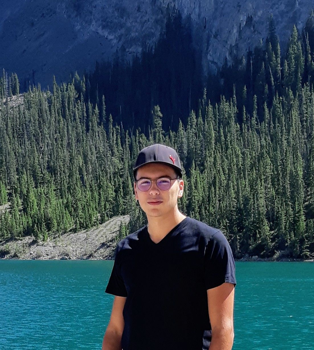 Me on a scuba diving trip at Two Jack Lake, Alberta.